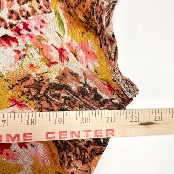 Vintage Patchwork Dress Small Oversized Floral Animal Print Leopard Grunge Indie - Picture 8 of 10